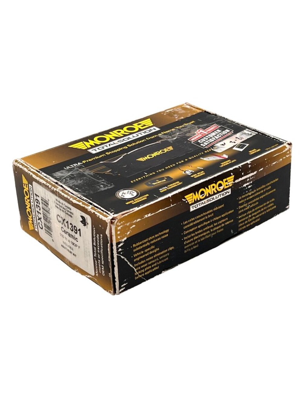 Monroe CX1391 Ceramic Rear Brake Pads With Abutment Kit New In Box Toyota Lexus